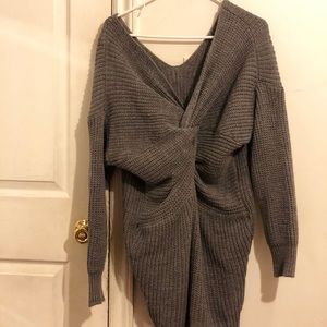 Knitted backless sweater dress (size:8/10)